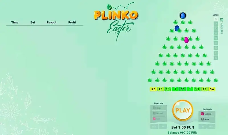 Easter Plinko demo